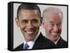 President Barack Obama and Vice President Joe Biden in the East Room of the White House-null-Framed Stretched Canvas