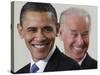 President Barack Obama and Vice President Joe Biden in the East Room of the White House-null-Stretched Canvas