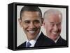 President Barack Obama and Vice President Joe Biden in the East Room of the White House-null-Framed Stretched Canvas