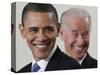 President Barack Obama and Vice President Joe Biden in the East Room of the White House-null-Stretched Canvas
