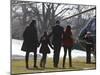 President Barack Obama anf Family Walk on the South Lawn of the White House in Washington-null-Mounted Photographic Print