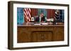 President Barack Obama at His Oval Office Desk, Sept. 7, 2011-null-Framed Premium Photographic Print