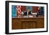 President Barack Obama at His Oval Office Desk, Sept. 7, 2011-null-Framed Premium Photographic Print