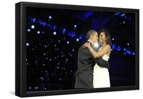 President Barack Obama (Dancing with Michelle Obama) Art Poster Print-null-Framed Poster