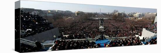 President Barack Obama Delivering His Inaugural Address, Washington DC, January 20, 2009-null-Stretched Canvas