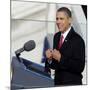 President Barack Obama Delivering His Inaugural Address, Washington DC, January 20, 2009-null-Mounted Photographic Print
