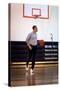 President Barack Obama Dribbles the Basketball at Fort Mcnair in Washington D.C. on May 9, 2009-null-Stretched Canvas