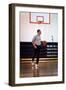 President Barack Obama Dribbles the Basketball at Fort Mcnair in Washington D.C. on May 9, 2009-null-Framed Photo