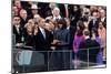 President Barack Obama During the Public Inaugural Swearing-In Ceremony, Jan. 21, 2013-null-Mounted Premium Photographic Print