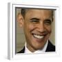 President Barack Obama During the Signing Ceremony for the Health Care Bill-null-Framed Photographic Print