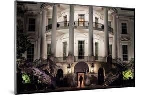 President Barack Obama Enters the South Portico of the White House at Night on March 30, 2012-null-Mounted Premium Photographic Print