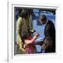 President Barack Obama is Congratulated by his Daughter after Taking the Oath of Office, Washington-null-Framed Photographic Print