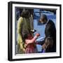 President Barack Obama is Congratulated by his Daughter after Taking the Oath of Office, Washington-null-Framed Photographic Print