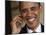 President Barack Obama Smiles as He Participates in a Joint News Conference in the White House-null-Mounted Photographic Print