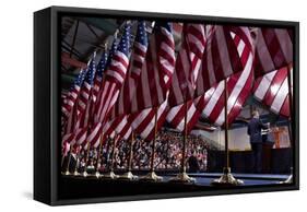 President Barack Obama Speaks on Immigration Reform in Las Vegas, Nev, Jan. 29, 2013-null-Framed Stretched Canvas