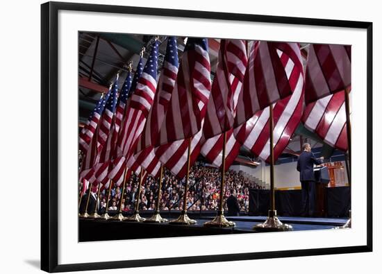 President Barack Obama Speaks on Immigration Reform in Las Vegas, Nev, Jan. 29, 2013-null-Framed Photo