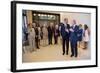 President Barack Obama Talks with Former President George W. Bush, April 25, 2013-null-Framed Photo