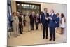 President Barack Obama Talks with Former President George W. Bush, April 25, 2013-null-Mounted Photo