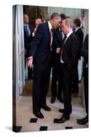 President Barack Obama Talks with Russian President Vladimir Putin-null-Stretched Canvas