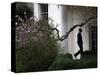 President Barack Obama Walks Down the Colonnade to the Oval Office of the White House-null-Stretched Canvas