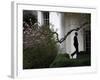 President Barack Obama Walks Down the Colonnade to the Oval Office of the White House-null-Framed Photographic Print