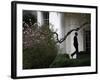 President Barack Obama Walks Down the Colonnade to the Oval Office of the White House-null-Framed Photographic Print