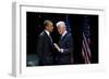 President Barack Obama with Former President Bill Clinton at an Election Year Fundraiser-null-Framed Premium Photographic Print