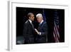 President Barack Obama with Former President Bill Clinton at an Election Year Fundraiser-null-Framed Photo