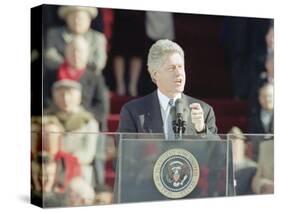 President Bill Clinton Delivers His First Inaugural Address, January 20, 1993-null-Stretched Canvas