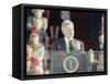 President Bill Clinton Delivers His First Inaugural Address, January 20, 1993-null-Framed Stretched Canvas