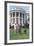 President Bill Clinton, Hillary and Chelsea Clinton, and Buddy the Dog on the South Lawn-null-Framed Photo