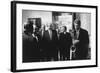 President Bill Clinton Plays the Saxophone Presented to Him by Russian President Boris Yeltsin-null-Framed Photo