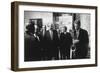 President Bill Clinton Plays the Saxophone Presented to Him by Russian President Boris Yeltsin-null-Framed Photo