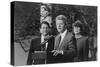 President Bill Clinton with Vp Albert Gore and Attorney General Janet Reno-null-Stretched Canvas