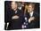 President Bush and His Father, Former President Bush, Put Their Hand Over Their Hearts-null-Stretched Canvas