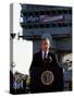 President Bush Declares the End of Major Combat in Iraq as He Speaks Aboard the Aircraft Carrier-null-Stretched Canvas