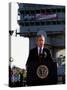 President Bush Declares the End of Major Combat in Iraq as He Speaks Aboard the Aircraft Carrier-null-Stretched Canvas