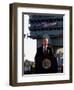 President Bush Declares the End of Major Combat in Iraq as He Speaks Aboard the Aircraft Carrier-null-Framed Premium Photographic Print