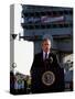 President Bush Declares the End of Major Combat in Iraq as He Speaks Aboard the Aircraft Carrier-null-Stretched Canvas