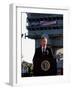 President Bush Declares the End of Major Combat in Iraq as He Speaks Aboard the Aircraft Carrier-null-Framed Photographic Print