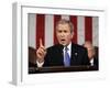 President Bush Delivers His Fifth State of the Union Speech-null-Framed Premium Photographic Print