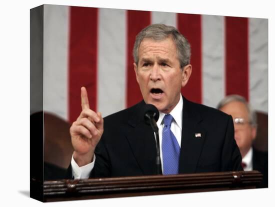 President Bush Delivers His Fifth State of the Union Speech-null-Stretched Canvas