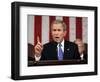 President Bush Delivers His Fifth State of the Union Speech-null-Framed Photographic Print