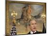 President Bush Delivers His Live Radio Address in the Roosevelt Room at the White House-null-Mounted Photographic Print
