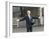 President Bush Departs in the Rain at Boeing Field in Seattle-null-Framed Photographic Print