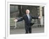 President Bush Departs in the Rain at Boeing Field in Seattle-null-Framed Photographic Print