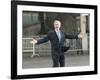 President Bush Departs in the Rain at Boeing Field in Seattle-null-Framed Photographic Print