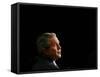 President Bush Listens to Statements-null-Framed Stretched Canvas