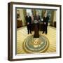 President Bush Names Ben Bernanke to Become the New Chairman of the Federal Reserve Board-null-Framed Photographic Print