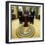 President Bush Names Ben Bernanke to Become the New Chairman of the Federal Reserve Board-null-Framed Photographic Print